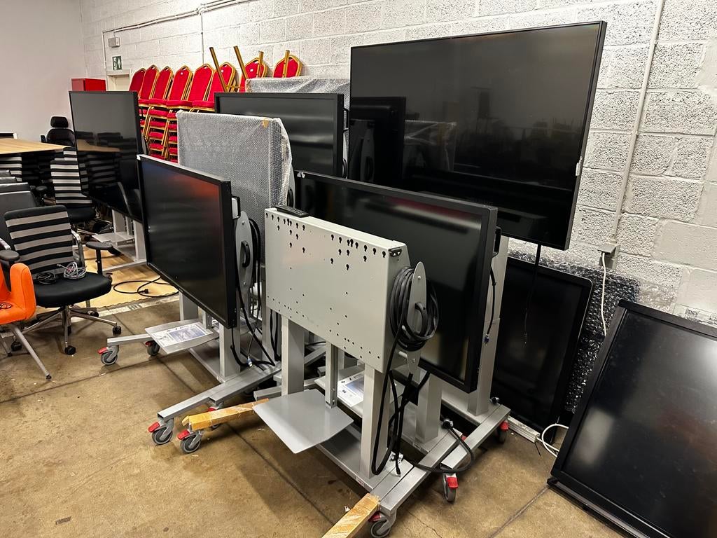 Support électrique telescopique - ErgoXS, Computers en Software, Monitoren, Zo goed als nieuw, In hoogte verstelbaar, Ophalen of Verzenden