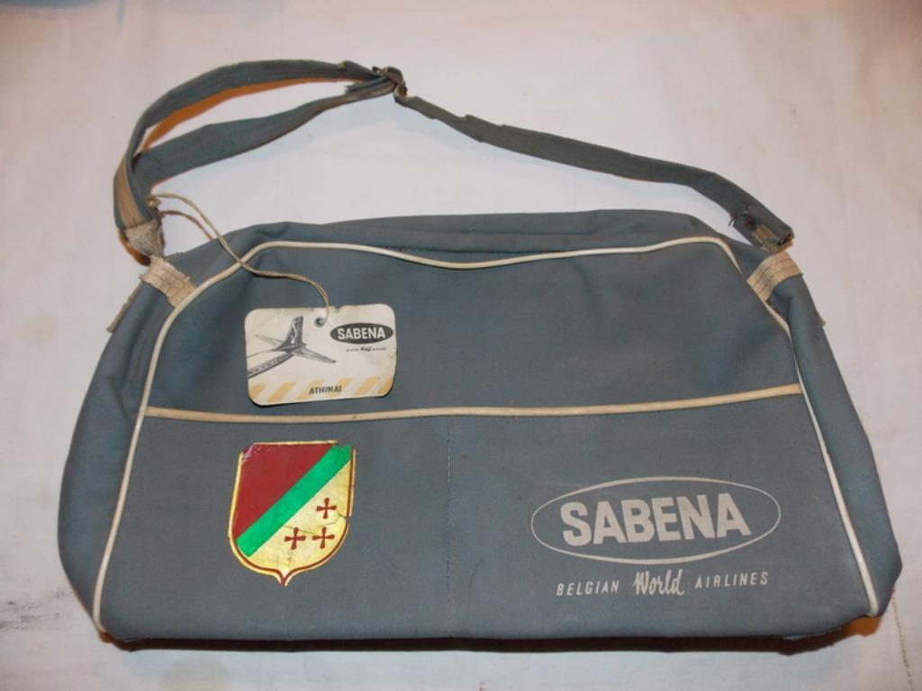 Sac Sabena avec autocollant katanga dessus, Enlèvement ou Envoi, Armée de l'air, Autres types