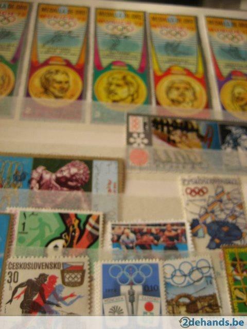 20 gestempelde postzegels thema Olympische Spelen, Verzamelen, Sportartikelen en Voetbal, Gebruikt