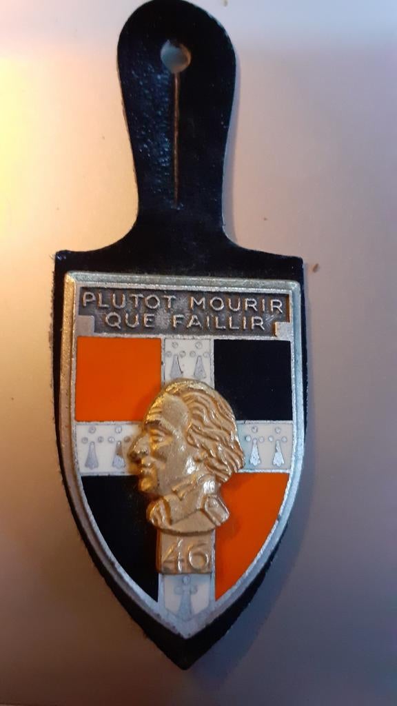 pucelle française 46eme régiment infanterie armée terre, Enlèvement ou Envoi, Armée de terre, Emblème ou Badge
