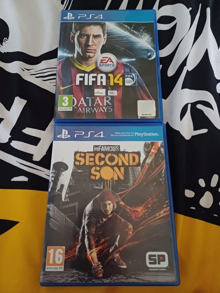 Fifa 14 en infamous second son  zie beschrijving, Games en Spelcomputers, Games | Sony PlayStation 4, Ophalen, Zo goed als nieuw