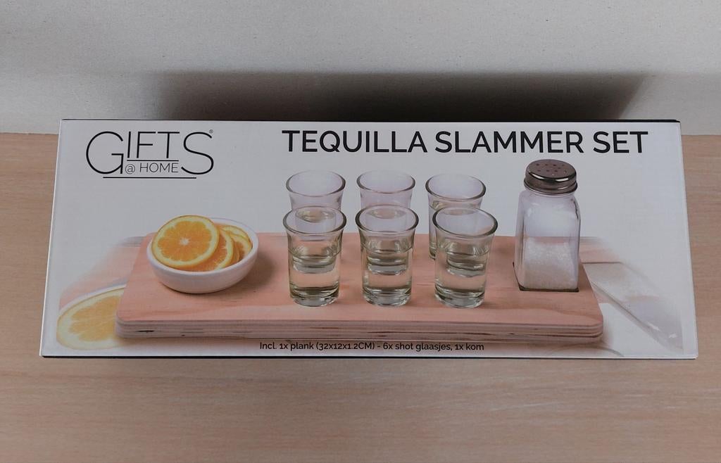 9 delig tequilla slammer set tequila shotjes shotglaasjes, Nieuw, Ophalen of Verzenden, Glas, Overige stijlen
