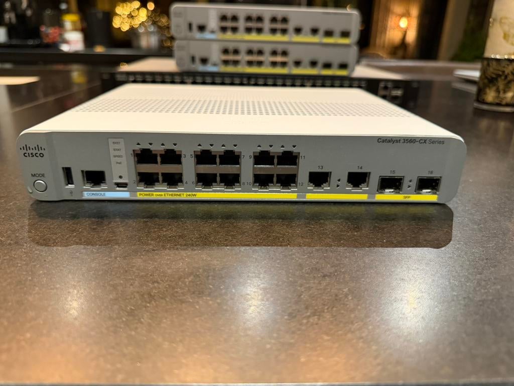 Cisco Catalyst 3560-CX - WS-C3560CX-12PC-S, Ophalen of Verzenden, Refurbished