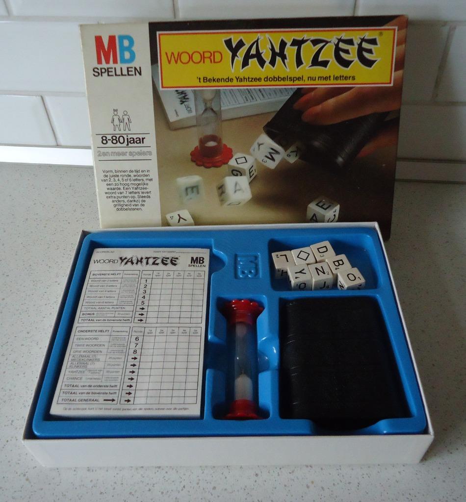 "Woord Yathzee" van MB in Nieuwe staat !, Trois ou quatre joueurs, Enlèvement ou Envoi, Comme neuf, MB spelen