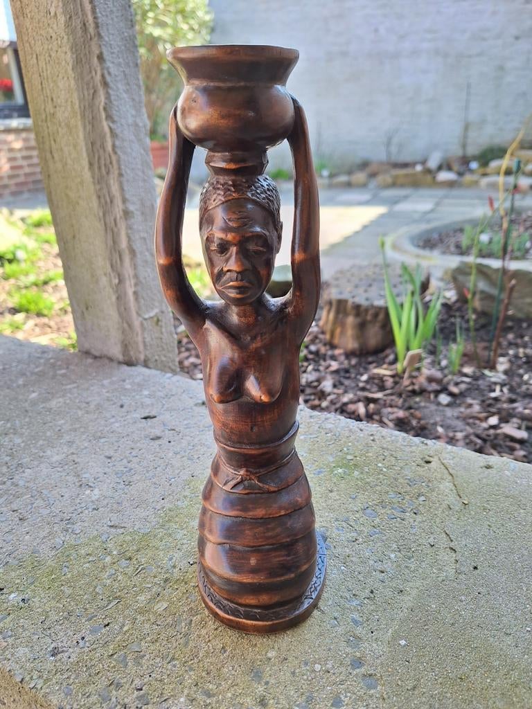 Afrikaans houten beeld, Ophalen of Verzenden