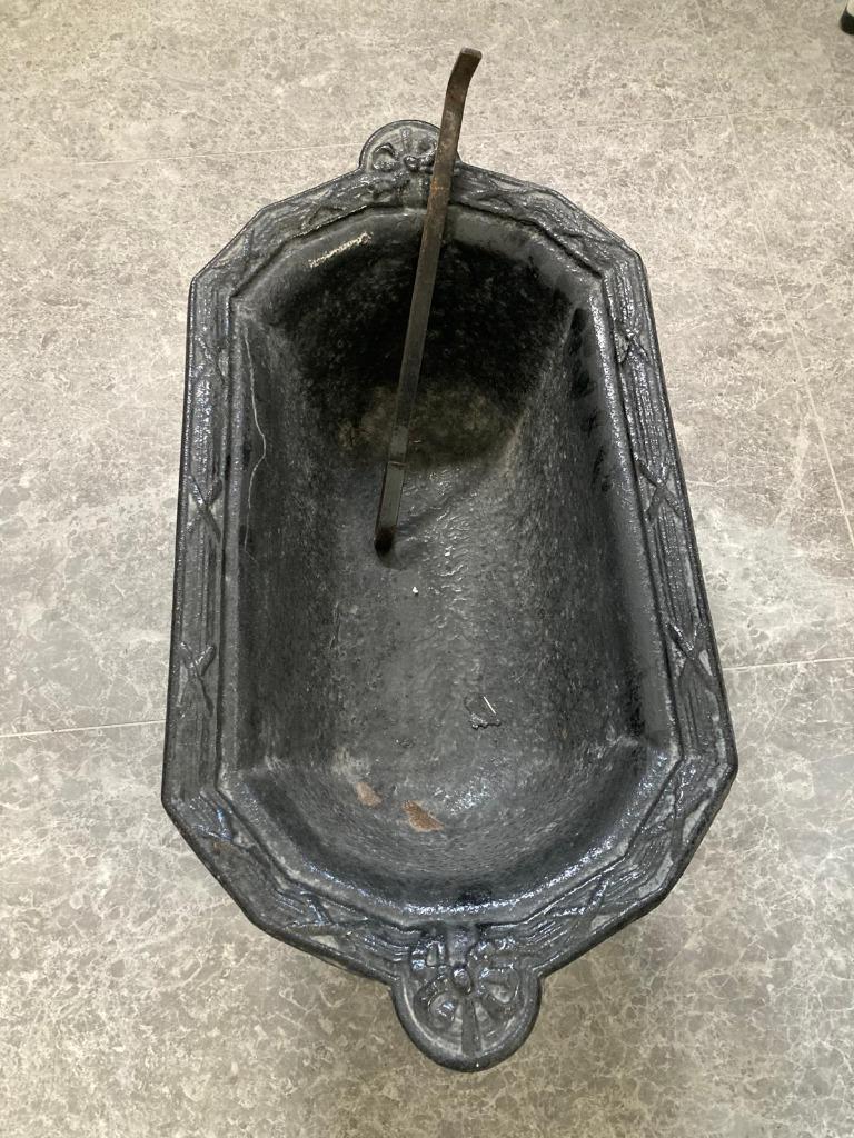 Open gietijzeren pot, Ophalen
