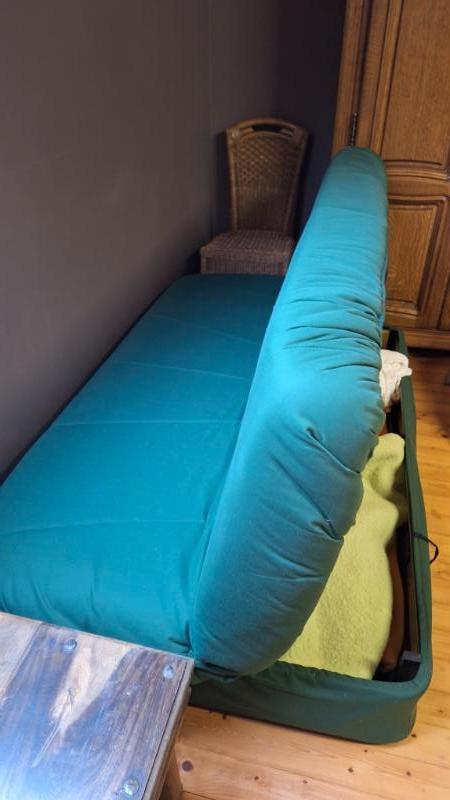 slaapzetel, Comme neuf, 200 cm, Deux personnes, Vert