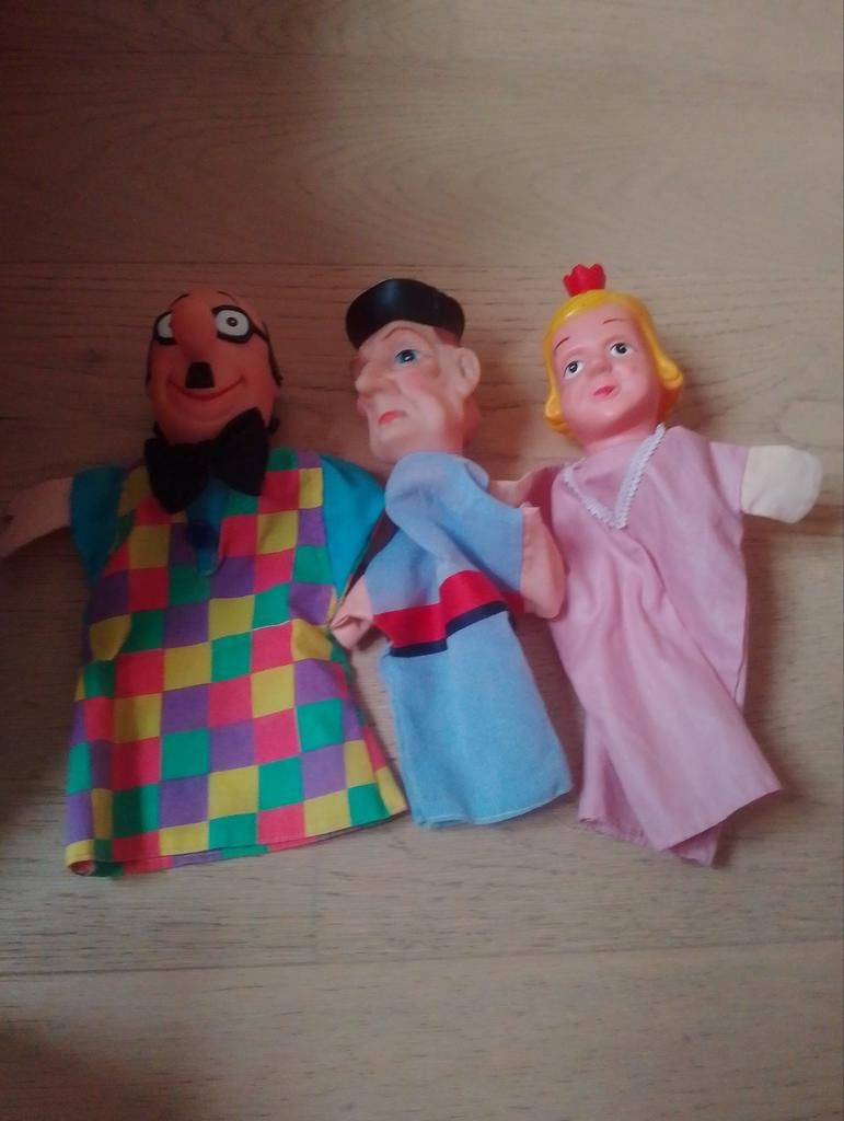 Poppenkast poppen Samson en Gert, Kinderen en Baby's, Ophalen of Verzenden, Zo goed als nieuw