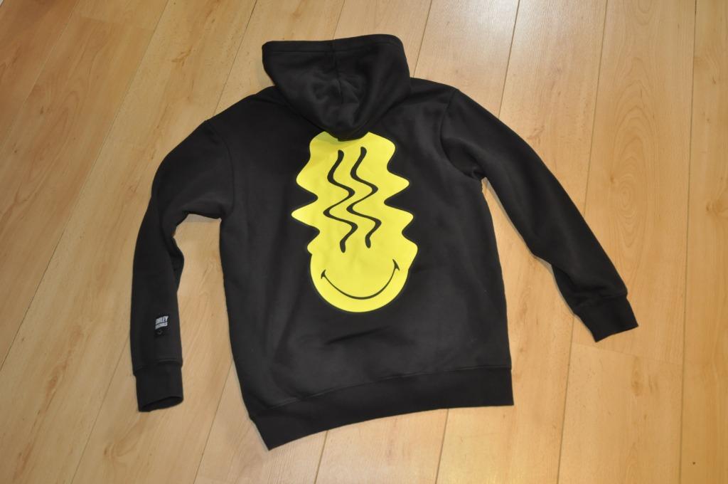 H&M sweat shirt capuche smiley noir t.S homme tb état, Enlèvement ou Envoi, Comme neuf, H&M, Taille 46 (S) ou plus petite