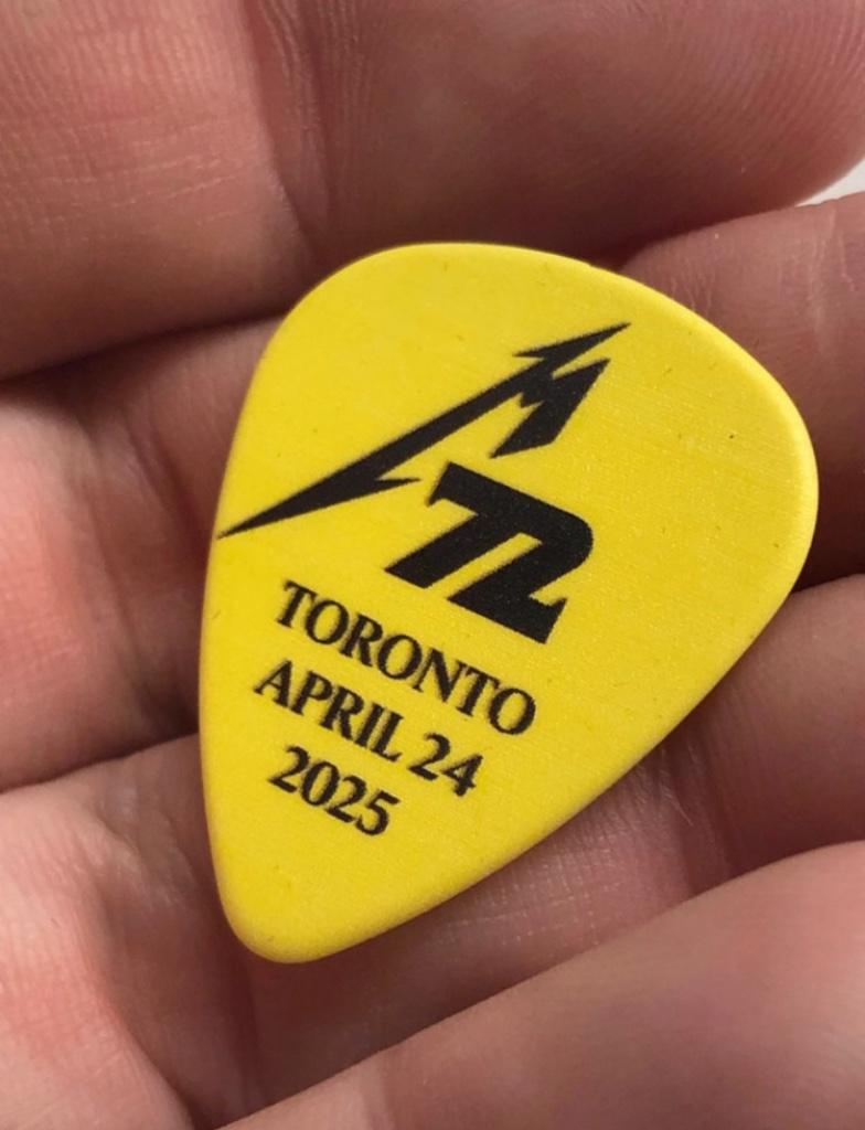 Metallica toronto 2025 Guitarpick plectrum, Ophalen of Verzenden, Zo goed als nieuw