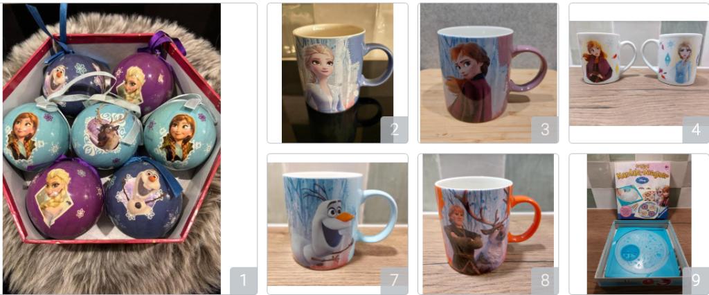 FROZEN mok Anna & Elsa, Olaf, Kristoff + FROZEN Kerst, Ophalen of Verzenden, Overige figuren, Nieuw, Servies