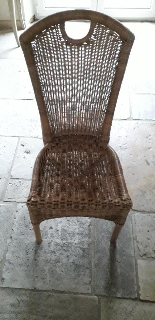 Stoelen rotan, Huis en Inrichting, Stoelen, Ophalen, Bruin, Riet of Rotan, Zo goed als nieuw