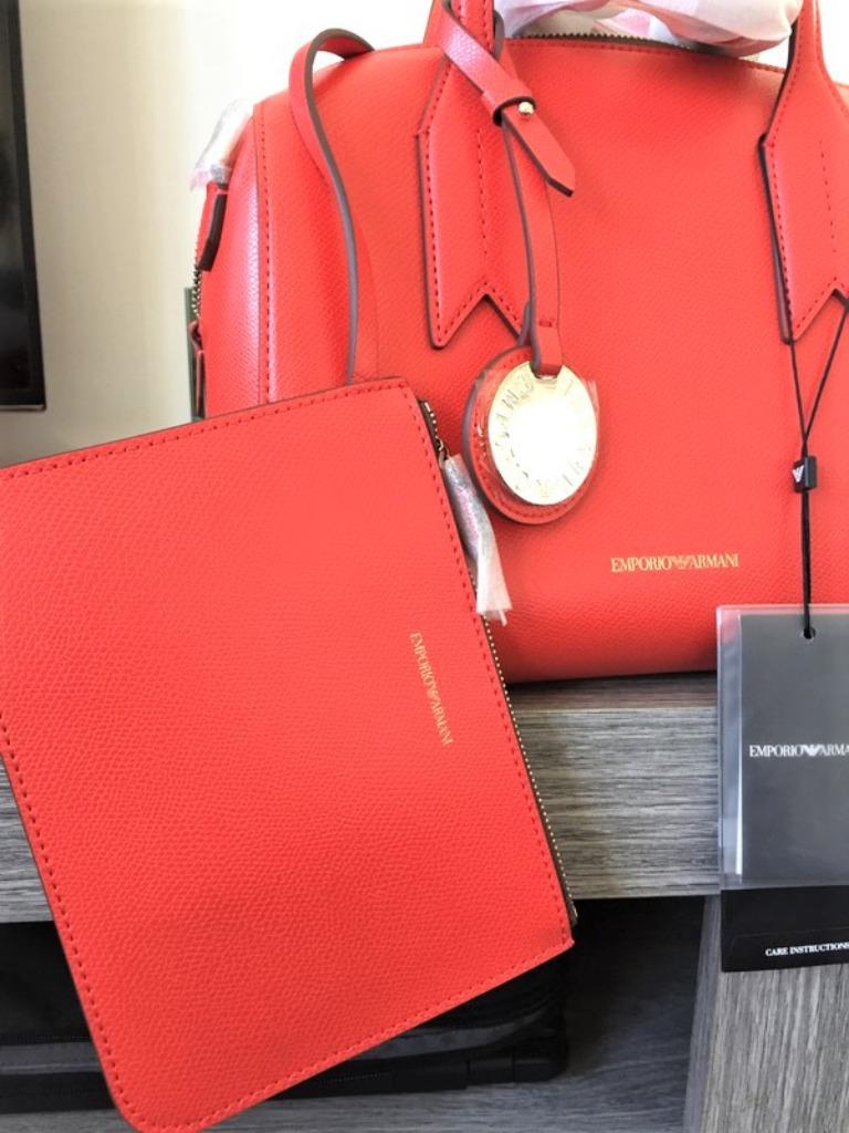 Sac à main Emporio Armani 2 en 1 pour femmes, Enlèvement ou Envoi, Neuf, Orange, Autres marques