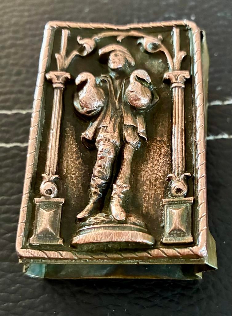 Etui pour boite d allumettes en bronze, Antiquités & Art, Enlèvement