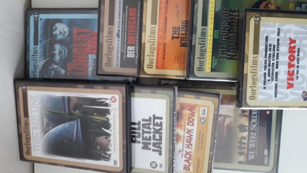 9 oorlogsfilms en14 actiefilms., Cd's en Dvd's, Dvd's | Actie, Ophalen, Zo goed als nieuw, Actie