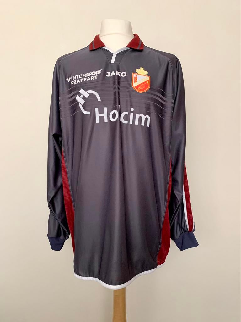 RAEC Mons 2003-2004 Away Carlo Cardascio match worn shirt, Sport en Fitness, Voetbal, Gebruikt, Shirt, Maat XL, Ophalen of Verzenden
