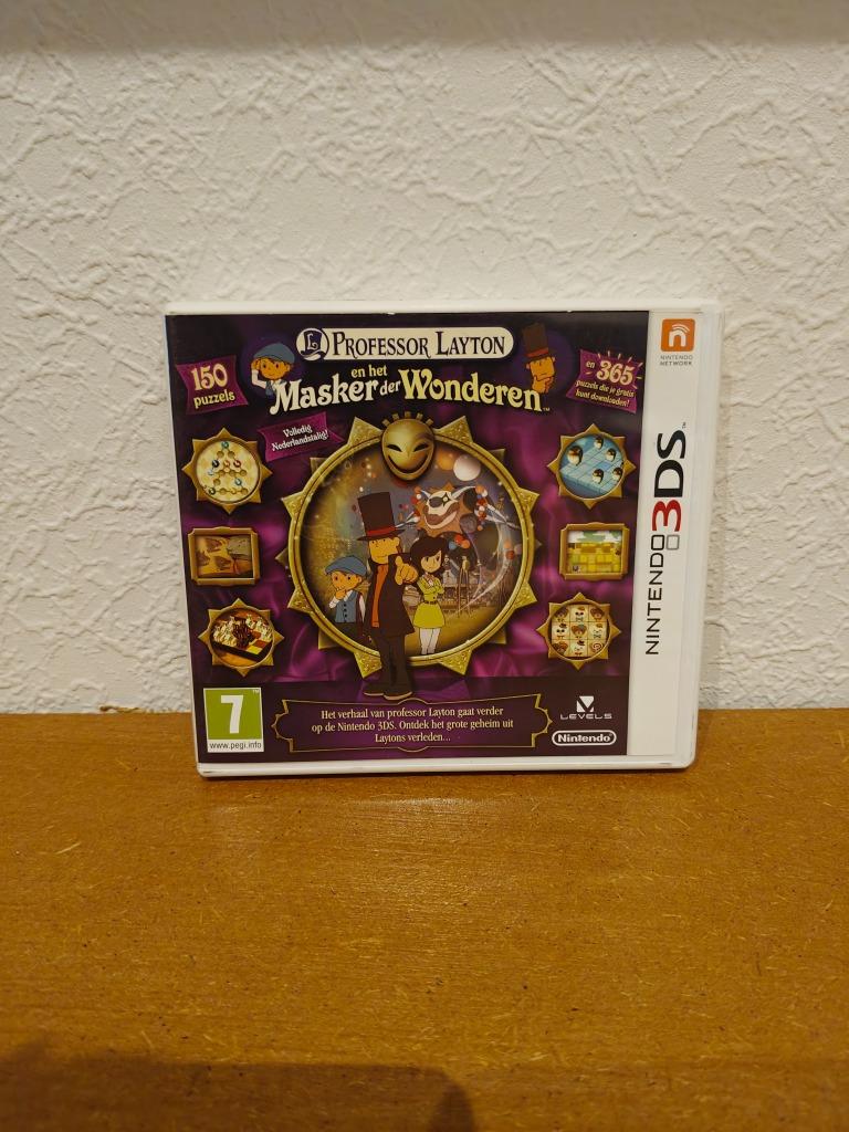 Professor Layton en het Masker der Wonderen Nintendo 3DS, Games en Spelcomputers, Puzzel en Educatief, Gebruikt, 1 speler, Ophalen of Verzenden