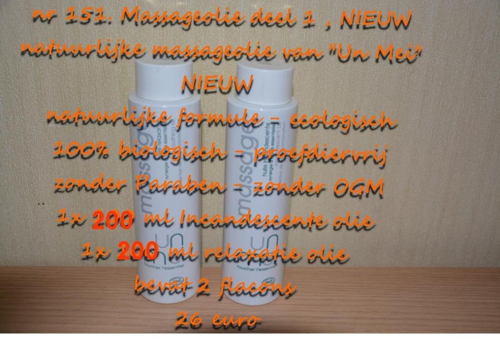 151. Huile de massage partie 1, NEUF, frais de port inclus, Sports & Fitness, Produits de massage, Envoi, Neuf, Huile ou Lotion