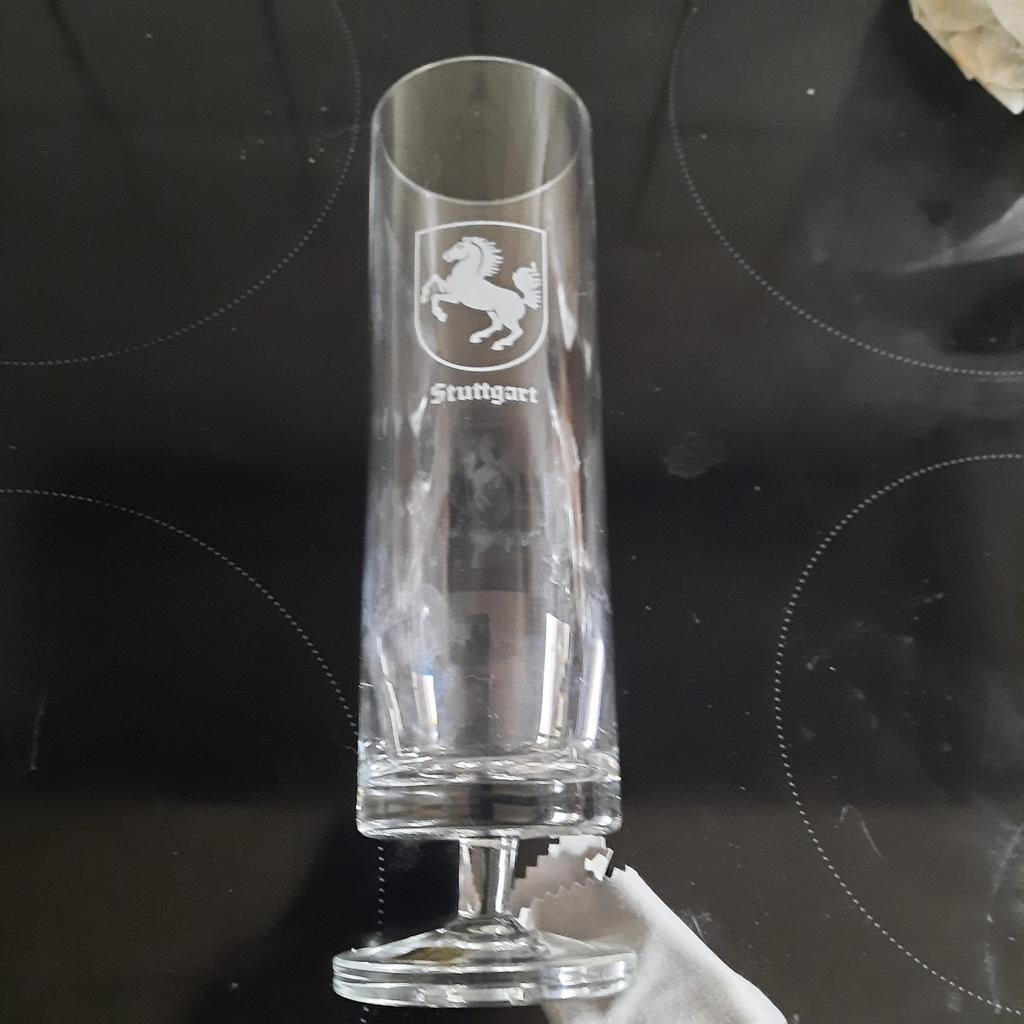 Verre Ferrari (Stuttgart), cristal pur, 22,3 cm, Collections, Verres & Petits Verres, Enlèvement ou Envoi, Comme neuf