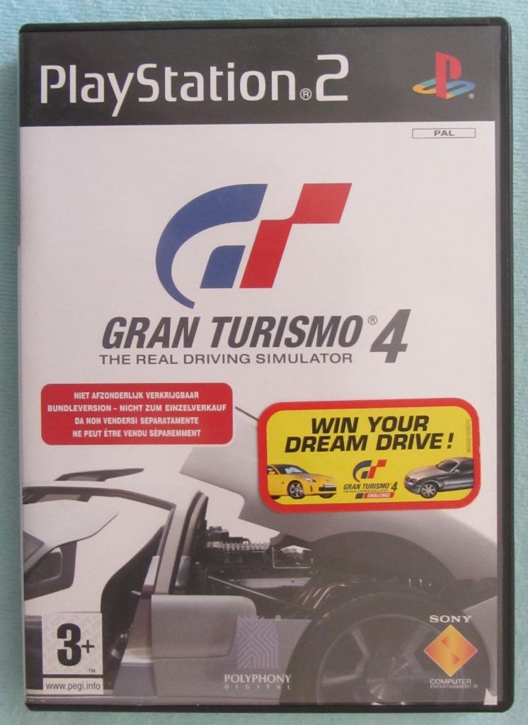 PS2 - Gran Turismo 4 / + sticker / 3+, Enlèvement ou Envoi, Utilisé, Course et Pilotage, À partir de 3 ans
