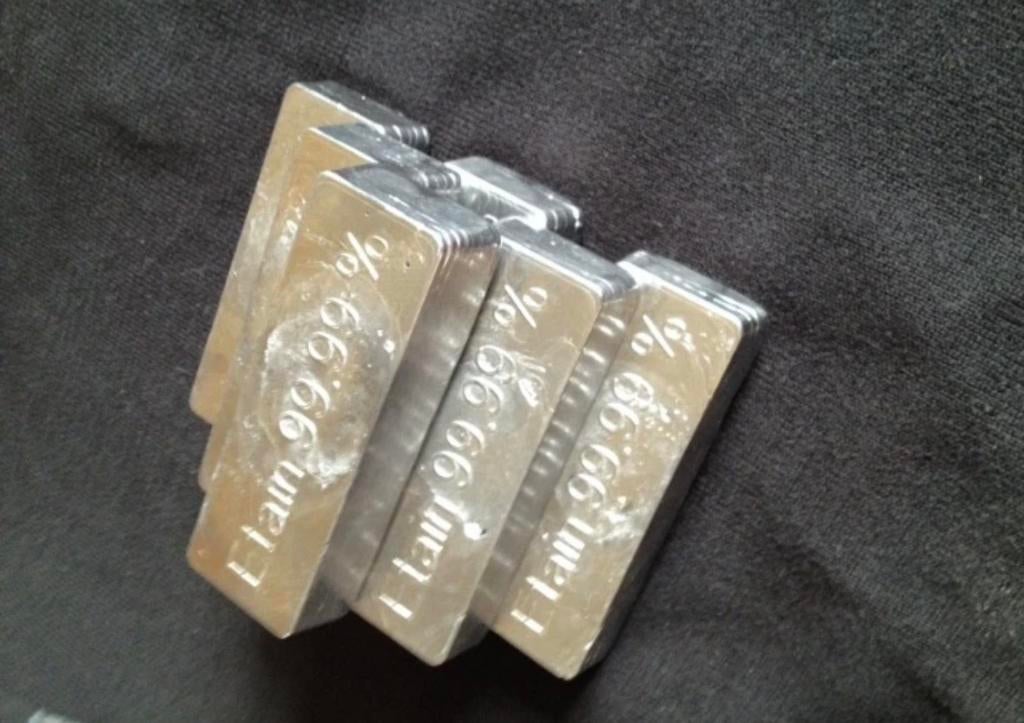Lingot d’etains pur 99.99 format 1 kilo, Postzegels en Munten, Edelmetalen en Baren, Platina, Ophalen of Verzenden