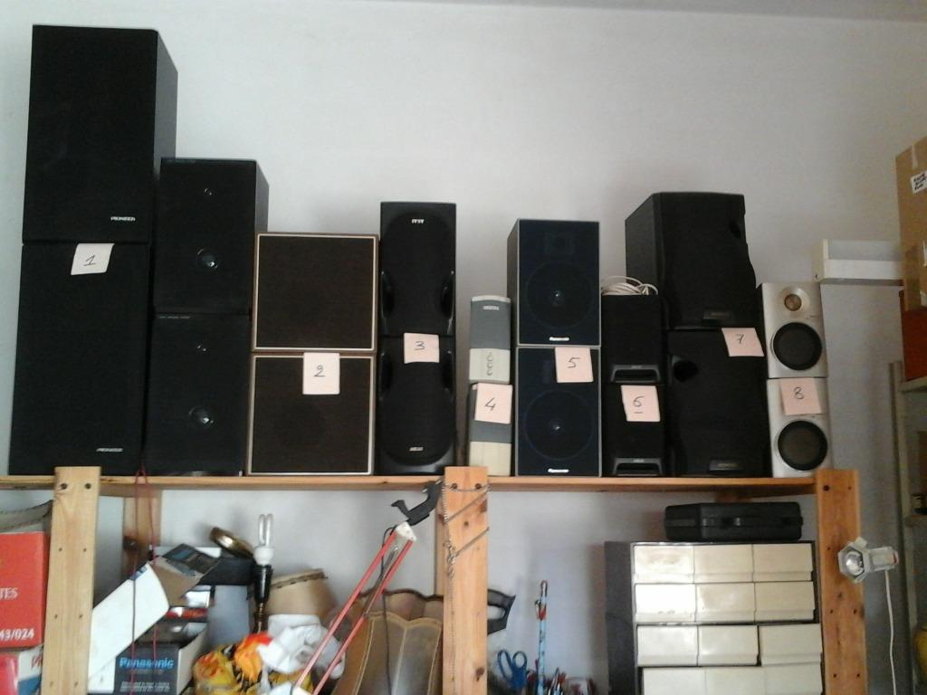 LUIDSPREKER BOXEN (6 paar), TV, Hi-fi & Vidéo, Enceintes, Utilisé, Enlèvement ou Envoi