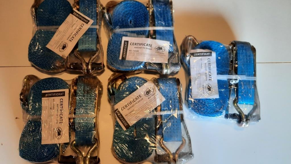 5 spanriemen,Blackbull, Doe-het-zelf en Bouw, Ophalen, Nieuw