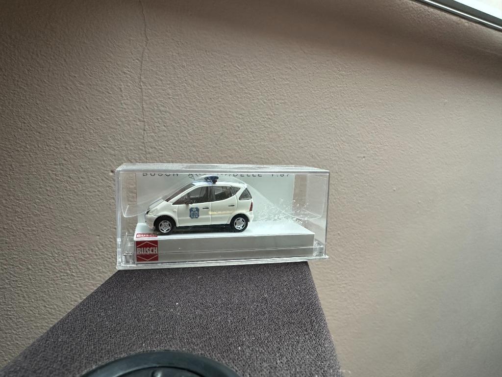 Busch 1:87 Mercedes classe A police communale politie code 3, Hobby en Vrije tijd, Ophalen of Verzenden, Zo goed als nieuw, Auto