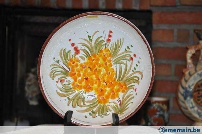 plat terre cuite mimosa, Enlèvement ou Envoi, Utilisé