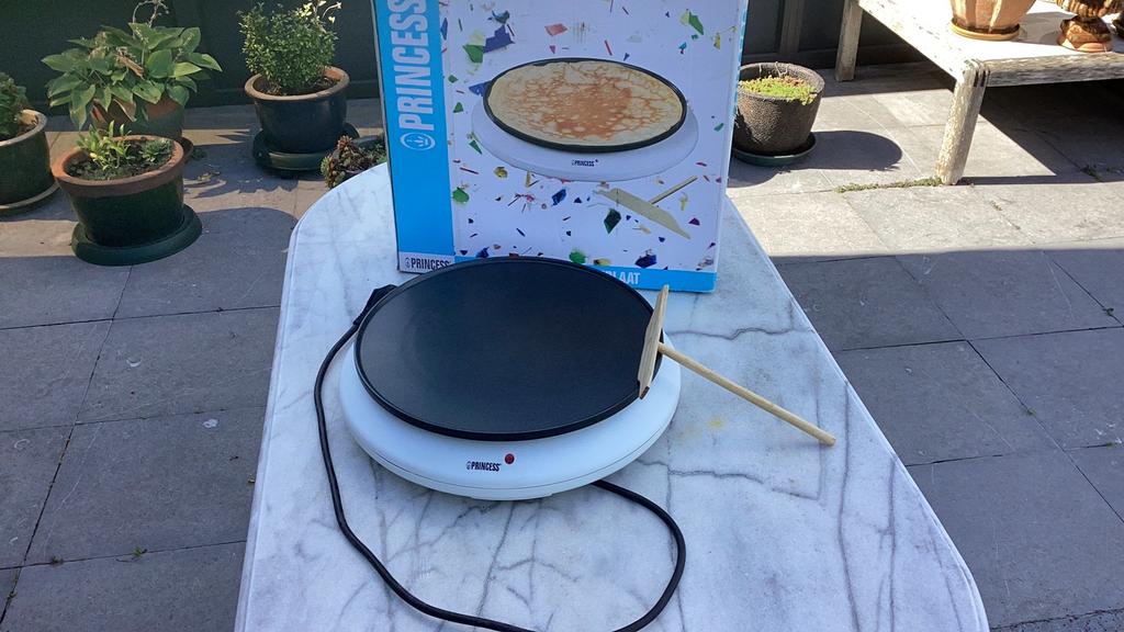 Pannenkoekenplaat, Ophalen, Zo goed als nieuw