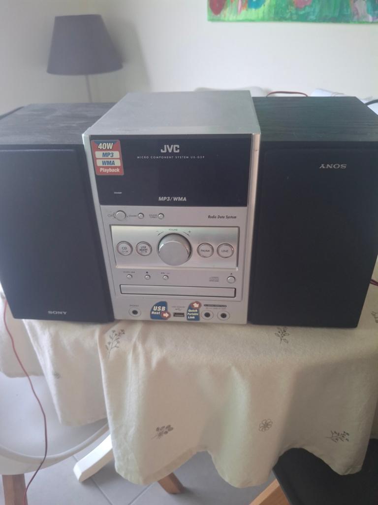 Jvc radio / cd speler met boxen, Enlèvement ou Envoi, JVC