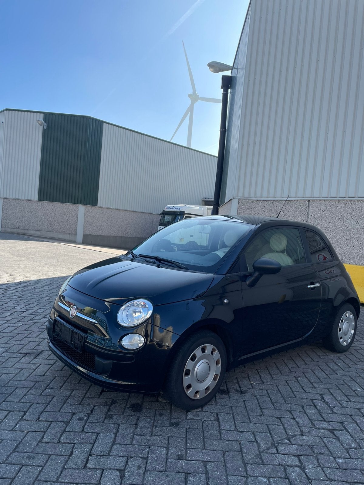 FIAT 500 1.2 BENZINE – EURO 5 – 09/2009, Auto's, Euro 5, Zwart, Bedrijf, Handgeschakeld