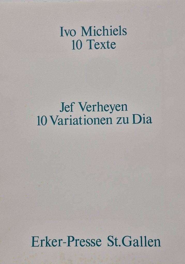 Jef Verheyen. Map met 10 litho's., Antiquités & Art, Abstrait, Enlèvement, Lithographie, Édition limitée