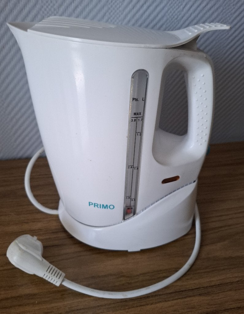 Primo waterkoker 108 C 1,7l, 1 tot 2 liter, Ophalen of Verzenden, Zo goed als nieuw