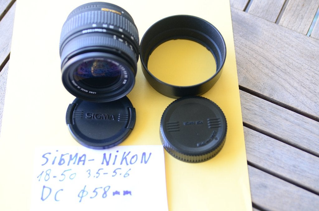 SigmaNikon 18-50C, Pare-soleil, Enlèvement ou Envoi, Comme neuf, Téléobjectif