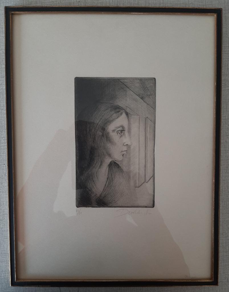 Roger Devolder - ets - getekend en genummerd, Antiek en Kunst, Ophalen of Verzenden, Ets, Genummerd
