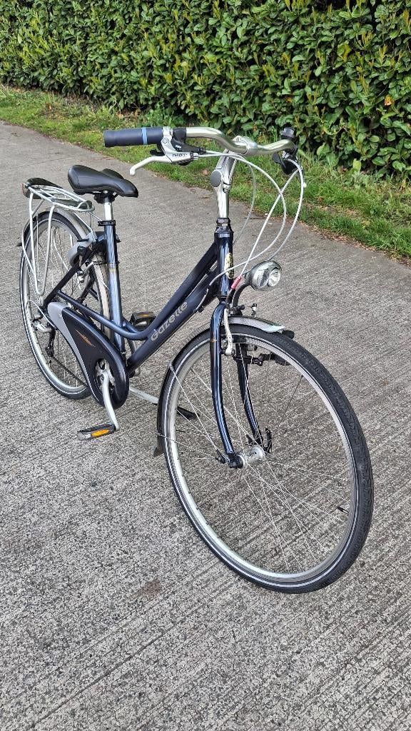 Zeer goede sportieve alu GAZELLE 27v damesfiets 100% IN ORDE, Ophalen, 28 inch, Velgrem, 47 tot 50 cm