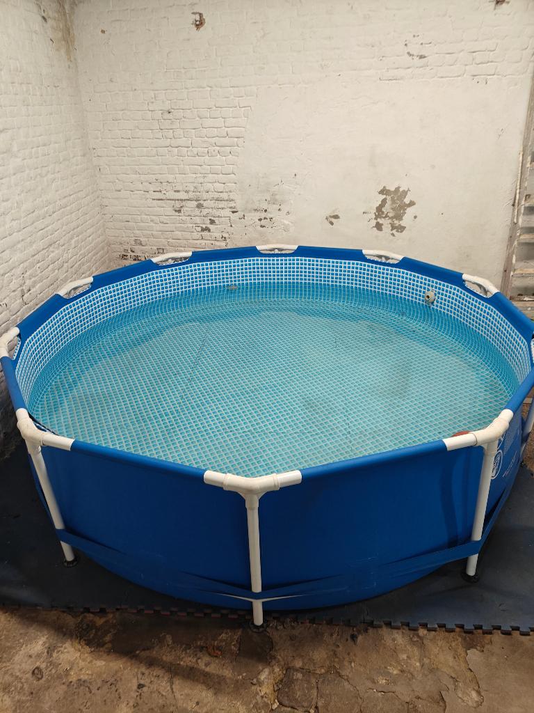 Intex zwembad 305x76 + zandfilter + elektrische verwarming, Tuin en Terras, Zwembaden, Gebruikt, Opzetzwembad, Minder dan 80 cm
