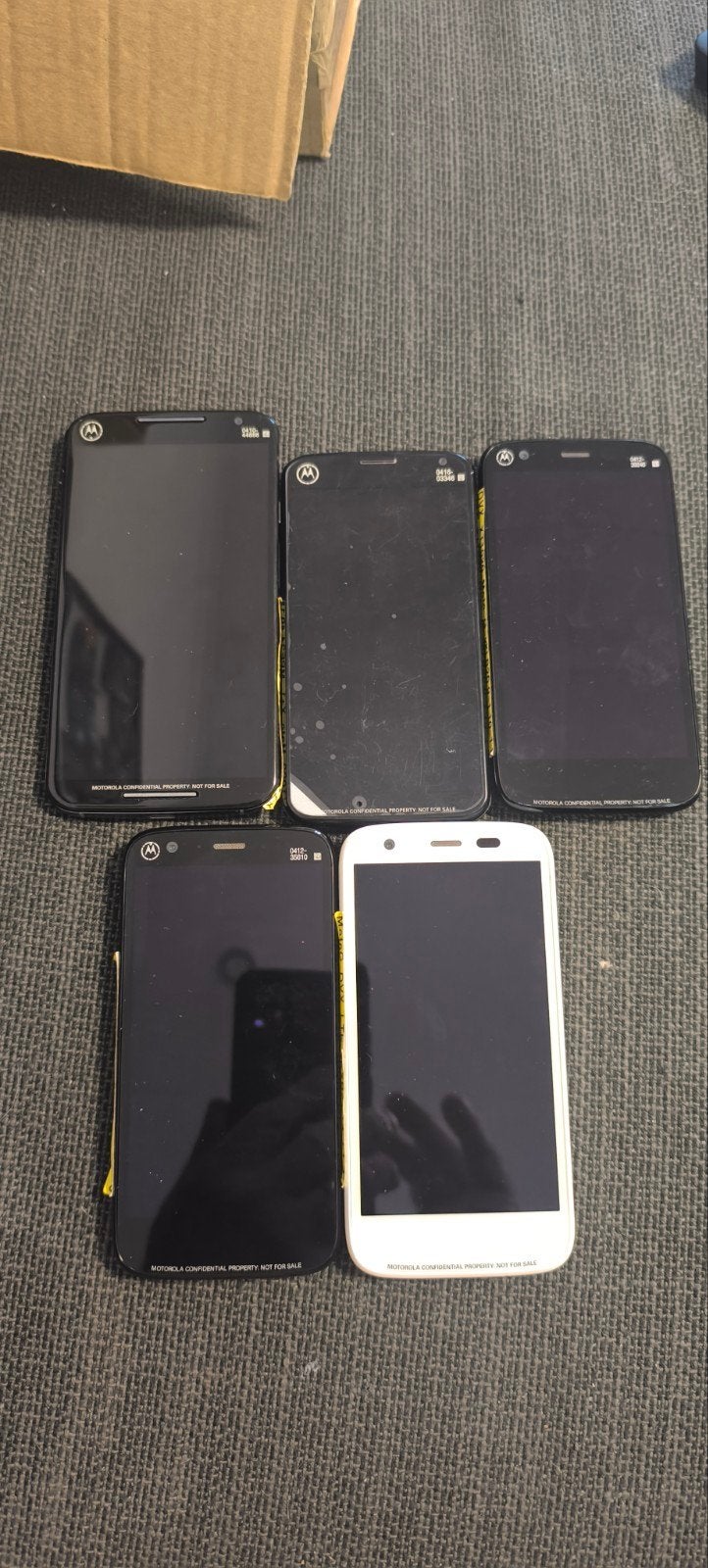 lot de prototypes motorola, Télécoms, Enlèvement ou Envoi, Classique ou Candybar, 6 mégapixels ou plus, Ne fonctionne pas