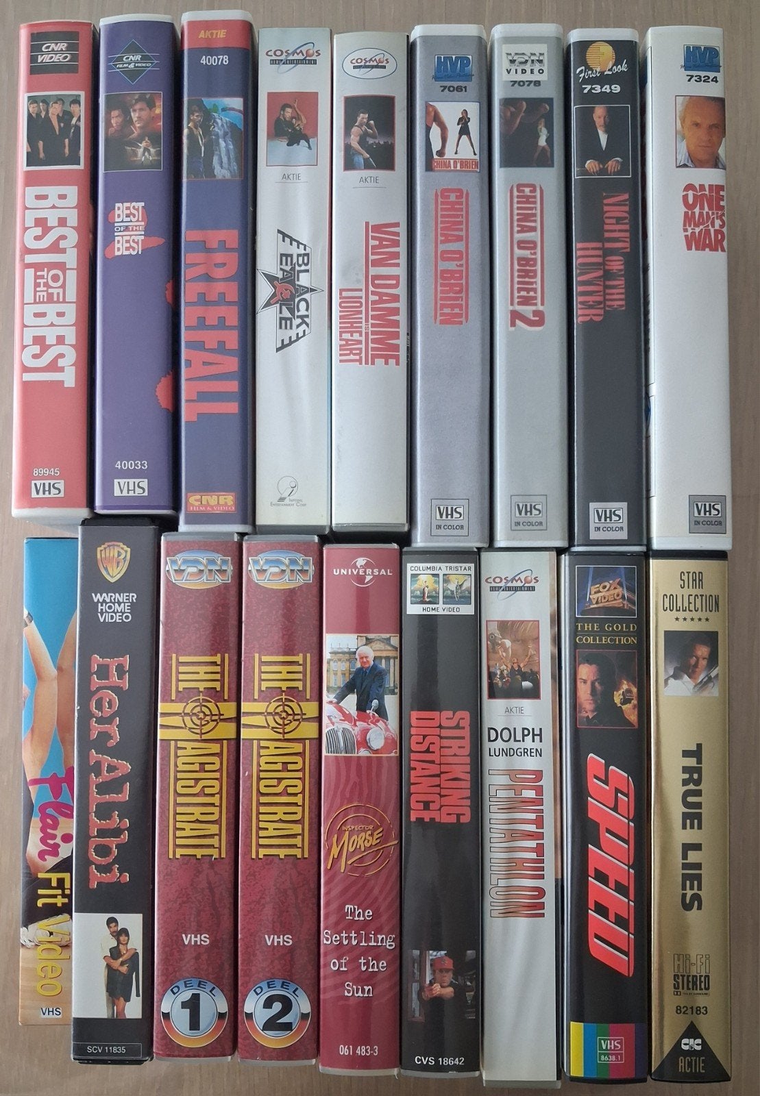 Set van 18 films VHS tapes, Ophalen, Nederlands ondertiteld, Engels, Zo goed als nieuw