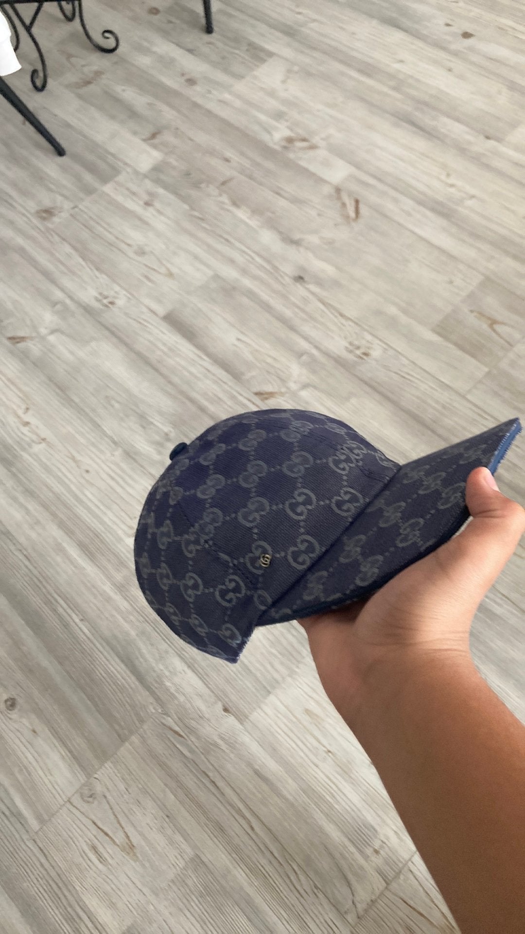 Gucci pet dubai blauw, Kleding | Heren, Ophalen of Verzenden, Zo goed als nieuw, Pet