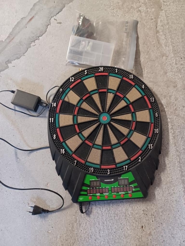 elekrisch dartsbord, Sport en Fitness, Darts, Ophalen, Zo goed als nieuw, Dartbord met pijlen, Soft tip