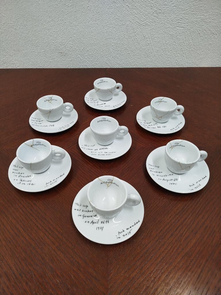 Zeldzame illy Art Collection Yoko Ono – Mended Cups, Ophalen of Verzenden