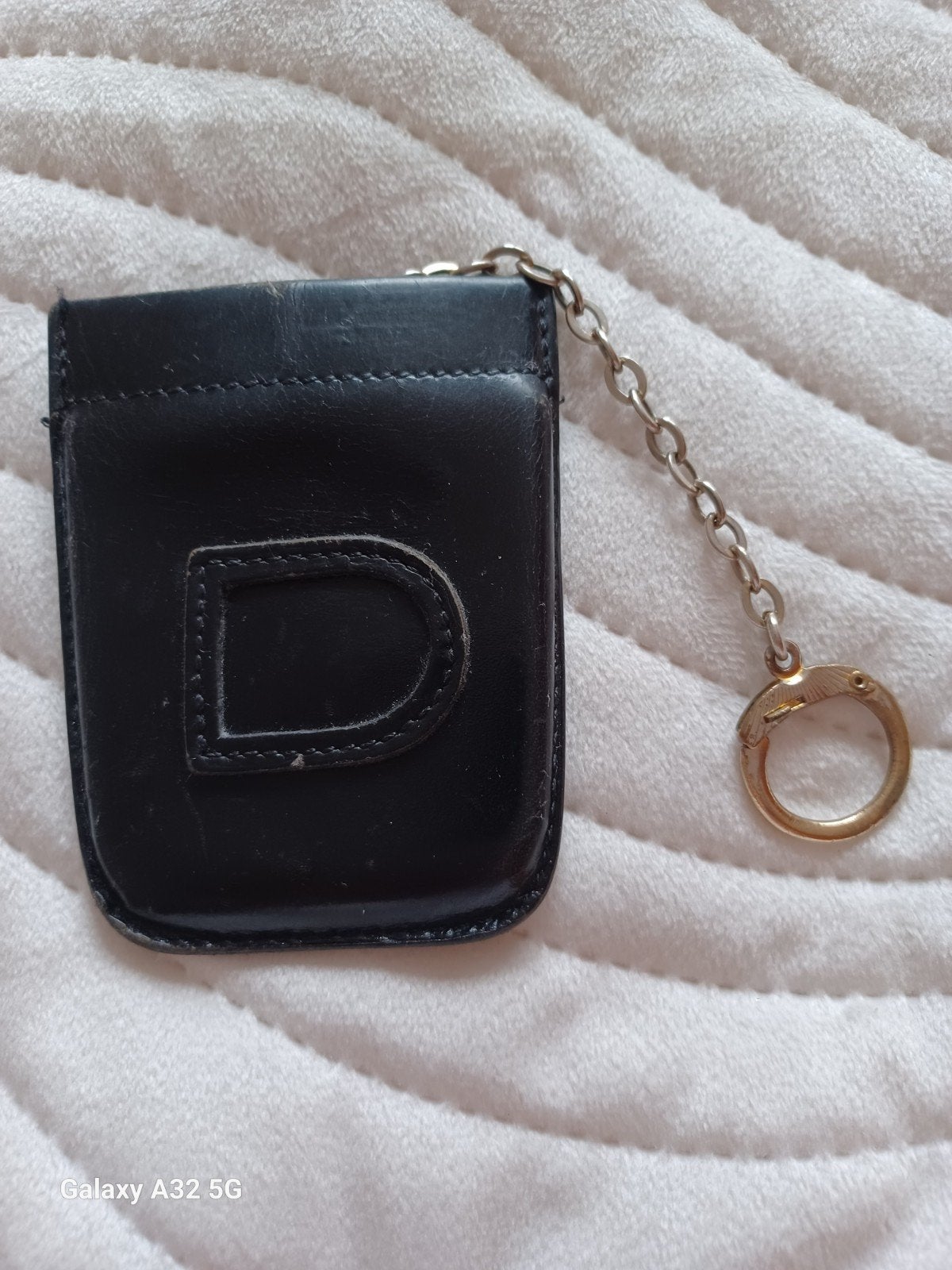 DELVAUX Porte clé vintage noir siglé, Enlèvement ou Envoi, Noir