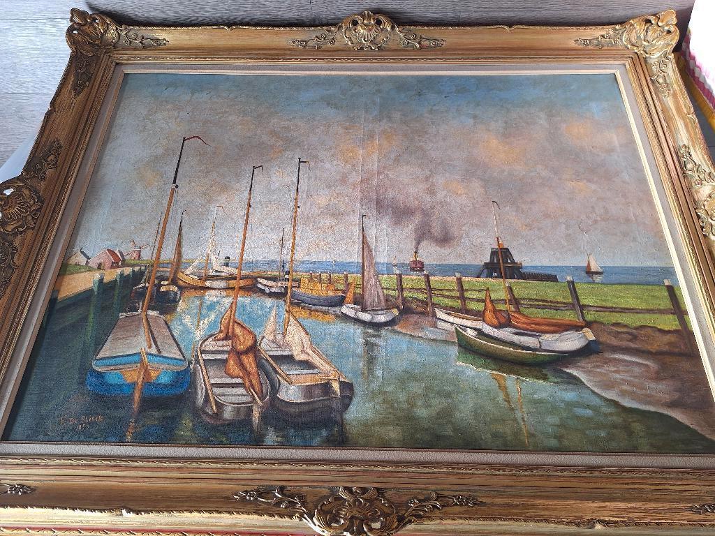 Oud schilderij  F De Blieck 1958, Ophalen