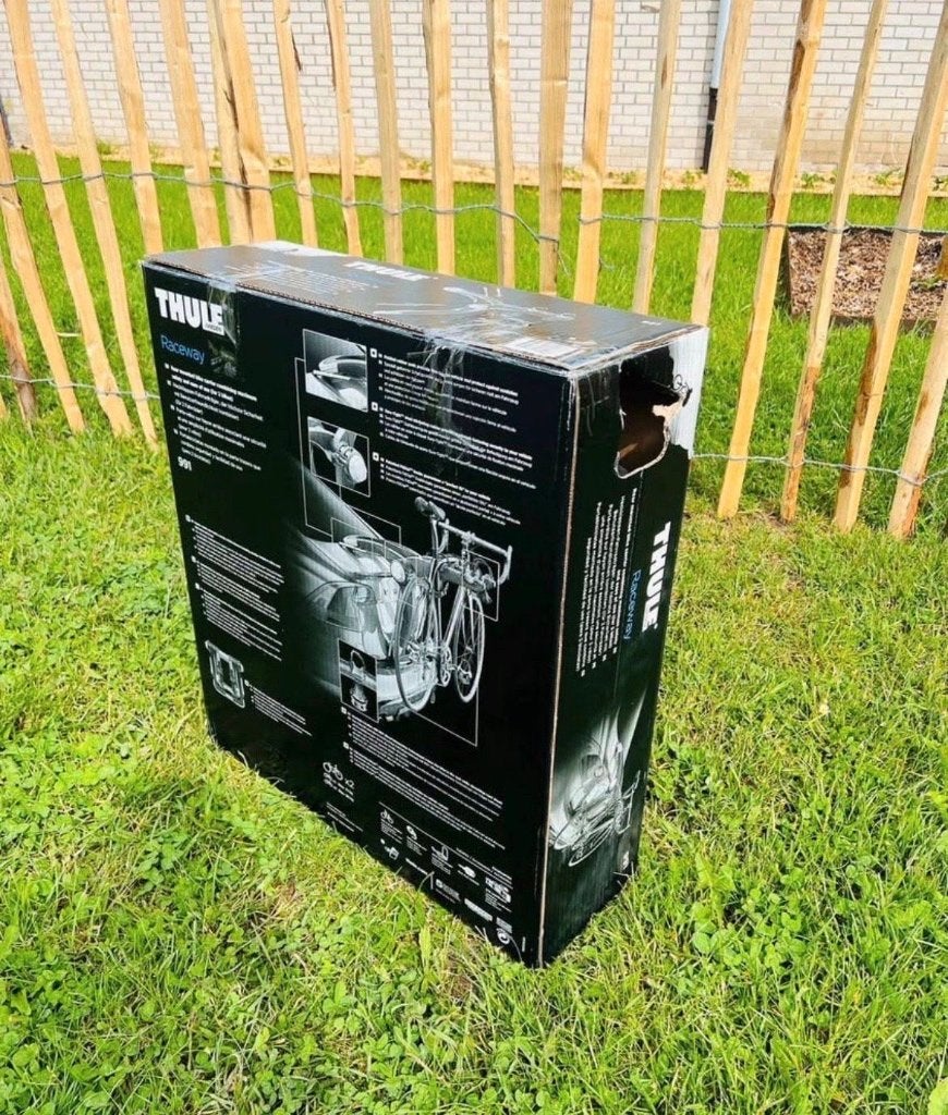 Porte vélos pour 2 de marque Thule Raceway 991, Ophalen, 2 fietsen, Nieuw, Achterklepdrager