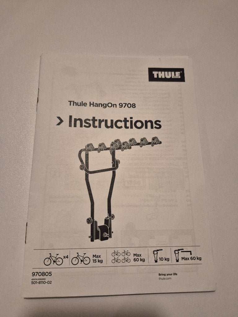 Thule fietsendrager trekhaak 4 fietsen, Ophalen, 3 fietsen of meer, Zo goed als nieuw, Trekhaakdrager