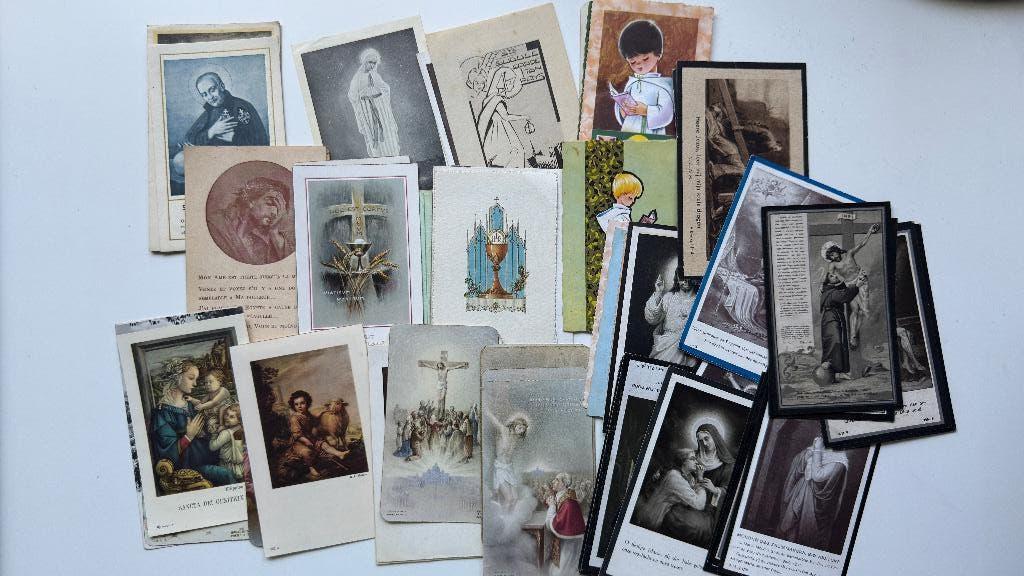 Prachtig lot van 50+ religieuze prentjes (1894–1970), Verzamelen, Ophalen of Verzenden, Bidprentje