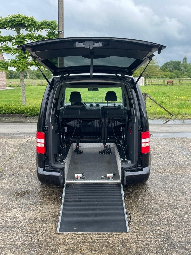 ️️♿️Volkswagen Caddy 1.6TDI Rolstoel Invalide TPMR, Auto's, Euro 5, Monovolume, Bedrijf, Elektrische ramen