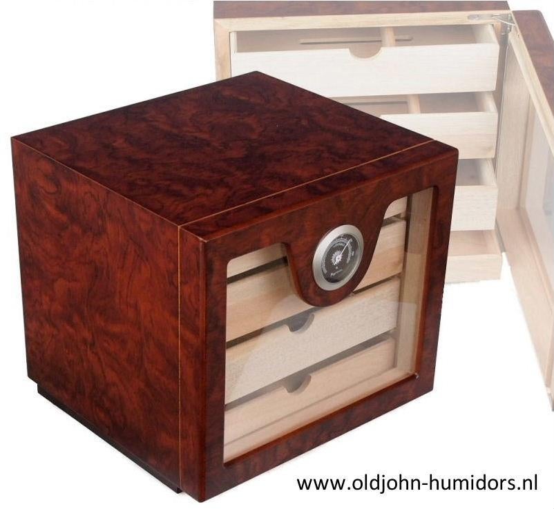 ANGELO KABINET HUMIDOR 4 LADEN ACRYLPOLYMEER 100 SIGAREN h81, Collections, Articles de fumeurs, Briquets & Boîtes d'allumettes